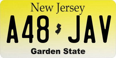 NJ license plate A48JAV