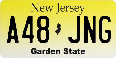 NJ license plate A48JNG