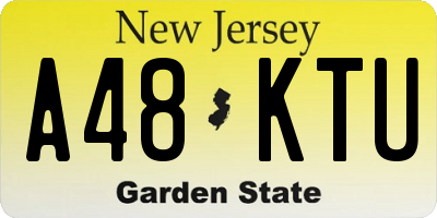 NJ license plate A48KTU