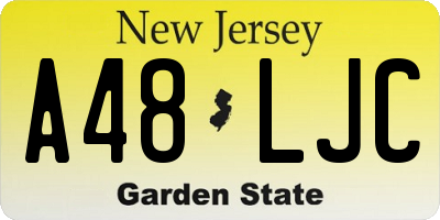 NJ license plate A48LJC