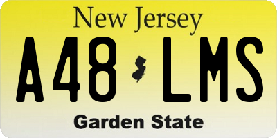 NJ license plate A48LMS