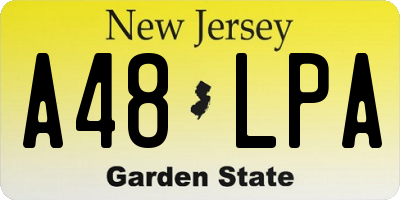 NJ license plate A48LPA