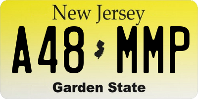 NJ license plate A48MMP
