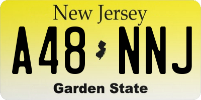 NJ license plate A48NNJ