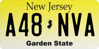 NJ license plate A48NVA