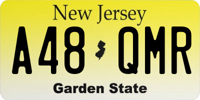 NJ license plate A48QMR