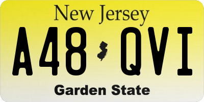 NJ license plate A48QVI