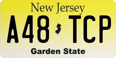 NJ license plate A48TCP