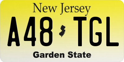 NJ license plate A48TGL