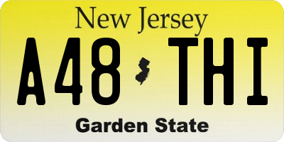 NJ license plate A48THI