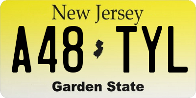 NJ license plate A48TYL