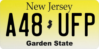 NJ license plate A48UFP