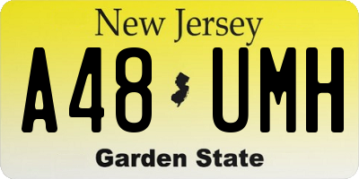NJ license plate A48UMH