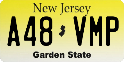 NJ license plate A48VMP