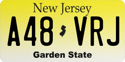 NJ license plate A48VRJ