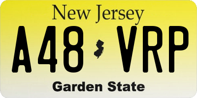 NJ license plate A48VRP