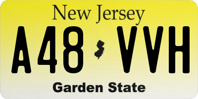 NJ license plate A48VVH