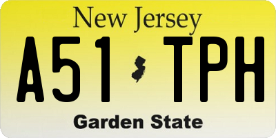 NJ license plate A51TPH