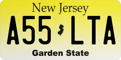 NJ license plate A55LTA