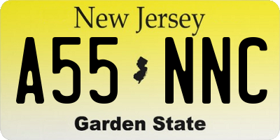 NJ license plate A55NNC