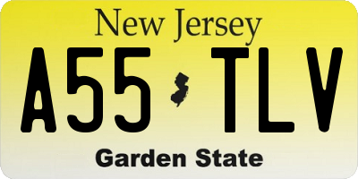 NJ license plate A55TLV