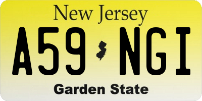 NJ license plate A59NGI