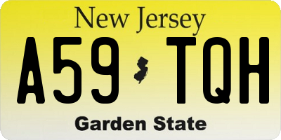 NJ license plate A59TQH