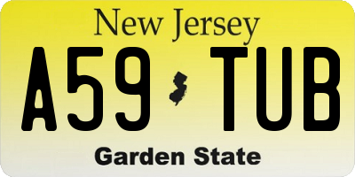 NJ license plate A59TUB
