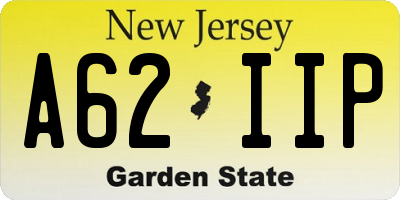NJ license plate A62IIP