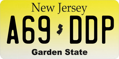 NJ license plate A69DDP
