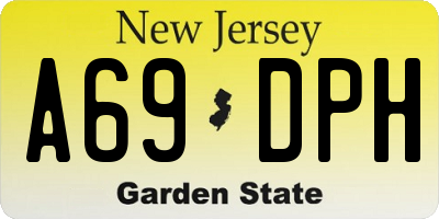 NJ license plate A69DPH