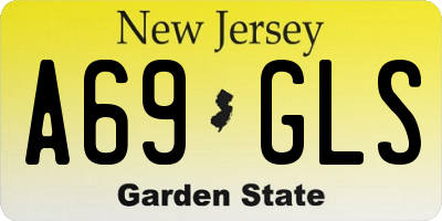 NJ license plate A69GLS