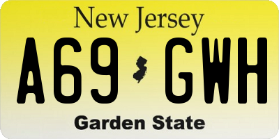 NJ license plate A69GWH