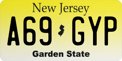 NJ license plate A69GYP