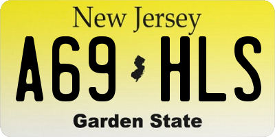 NJ license plate A69HLS