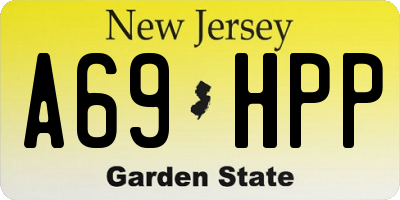 NJ license plate A69HPP