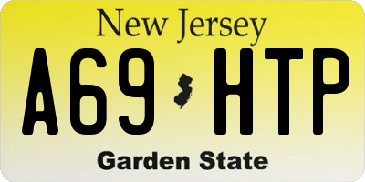 NJ license plate A69HTP