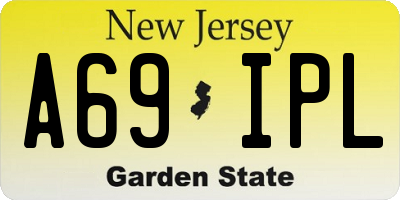 NJ license plate A69IPL