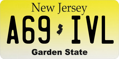 NJ license plate A69IVL