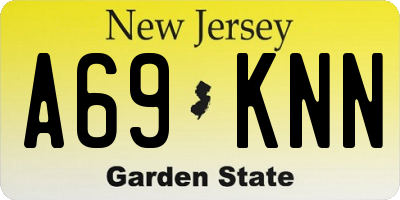 NJ license plate A69KNN