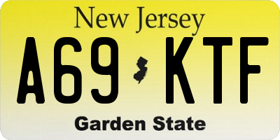 NJ license plate A69KTF