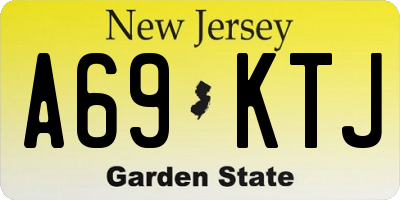 NJ license plate A69KTJ
