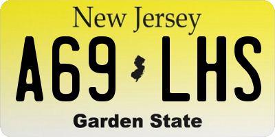 NJ license plate A69LHS