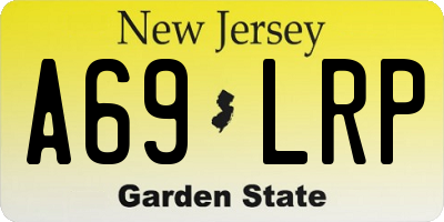 NJ license plate A69LRP
