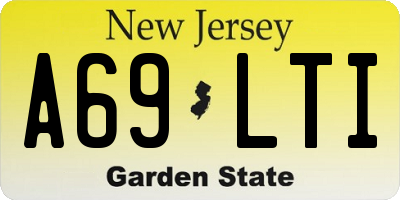 NJ license plate A69LTI