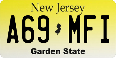 NJ license plate A69MFI