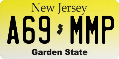 NJ license plate A69MMP