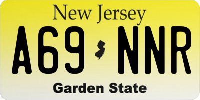 NJ license plate A69NNR