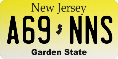 NJ license plate A69NNS