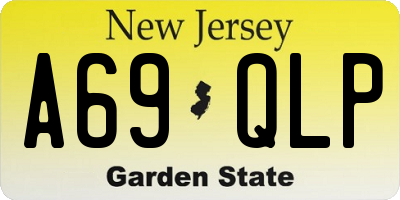 NJ license plate A69QLP
